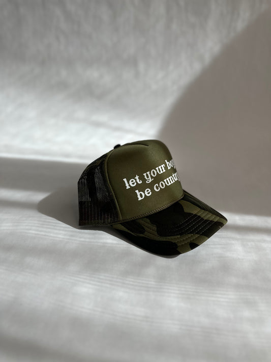 Let you boys be country wording trucker